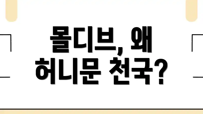 몰디브, 왜 허니문 천국?