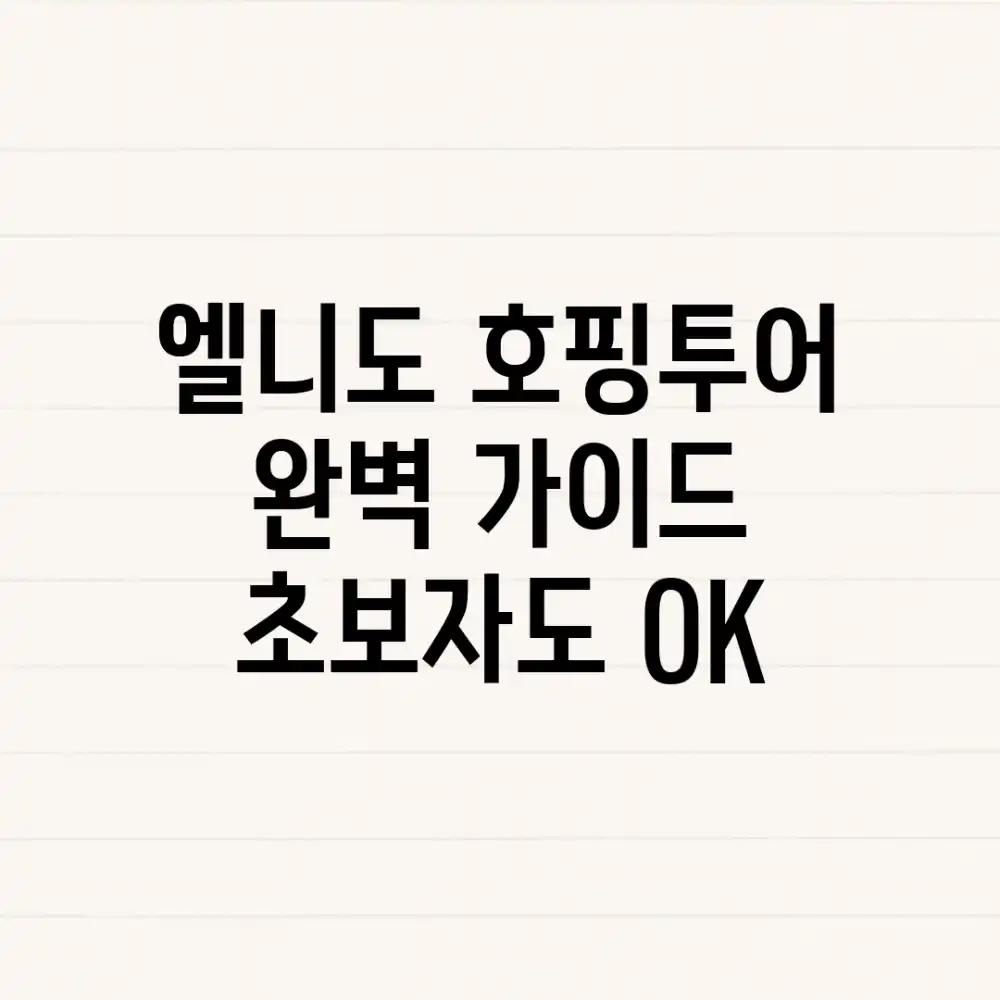 엘니도 호핑투어 완벽 가이드: 초보자도 OK!