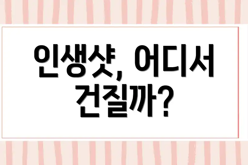 인생샷, 어디서 건질까?