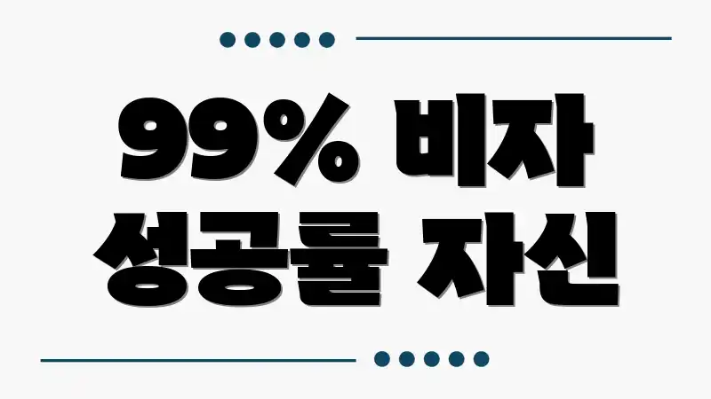 99% 비자 성공률 자신