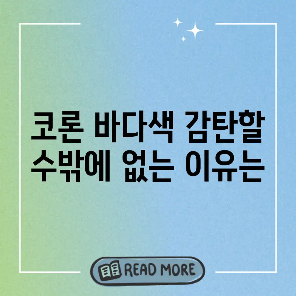 코론 바다색, 감탄할 수밖에 없는 이유는?