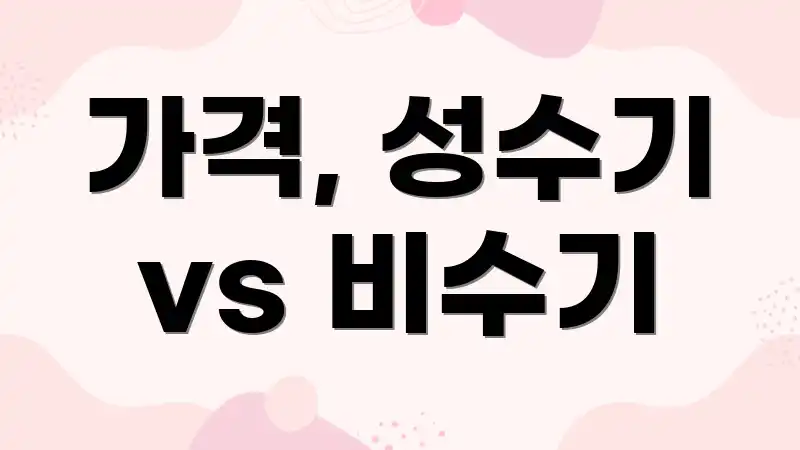 가격, 성수기 vs 비수기