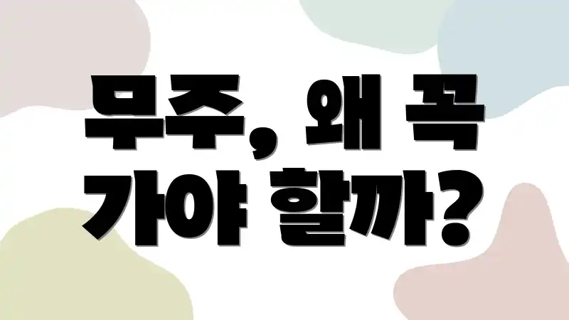 무주, 왜 꼭 가야 할까?