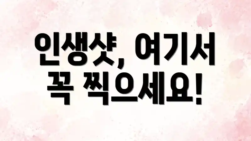 인생샷, 여기서 꼭 찍으세요!