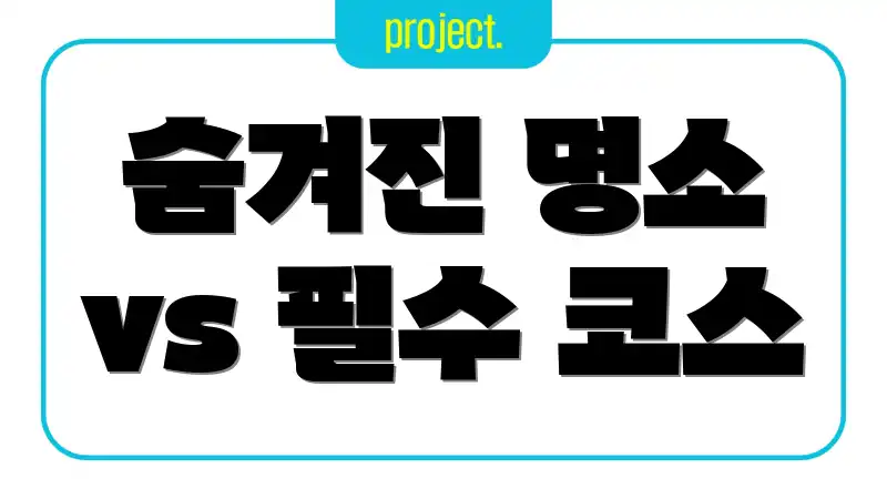 숨겨진 명소 vs 필수 코스